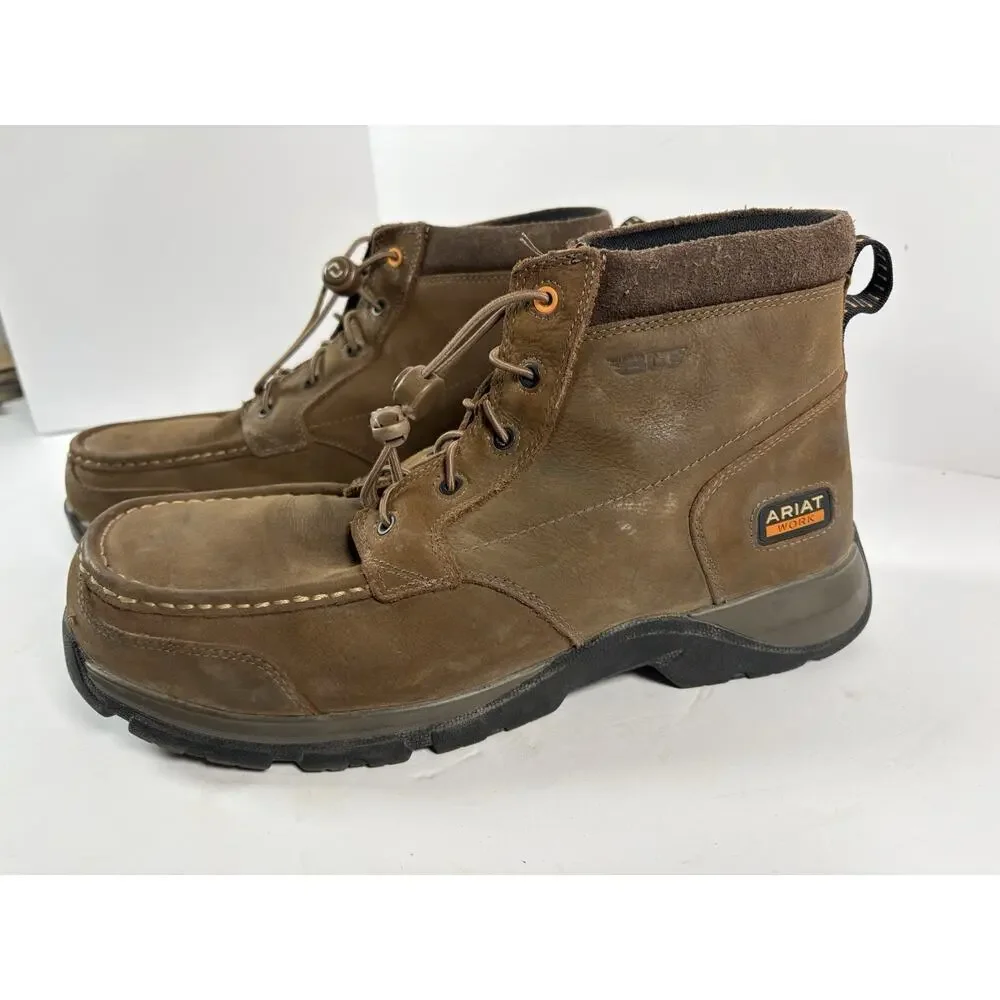 Ariat Work 10038398 Brown Moc Toe Composite Toe SD Boots Men’s 12D ASTM F2413